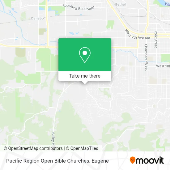 Pacific Region Open Bible Churches map