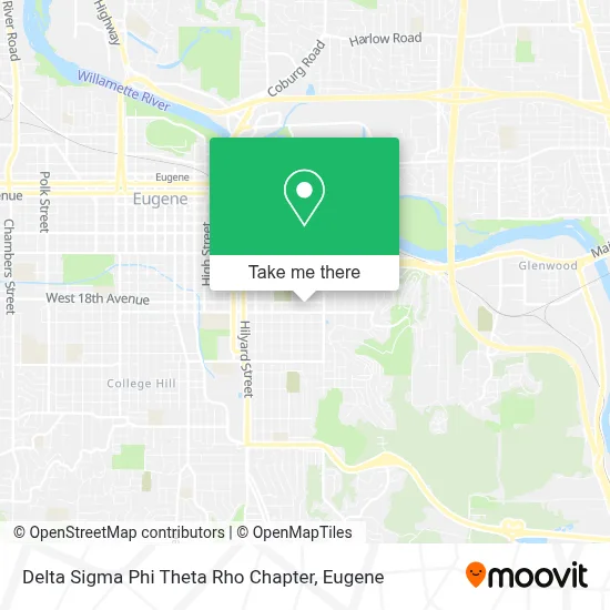 Delta Sigma Phi Theta Rho Chapter map