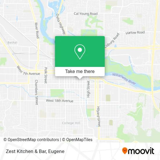 Zest Kitchen & Bar map