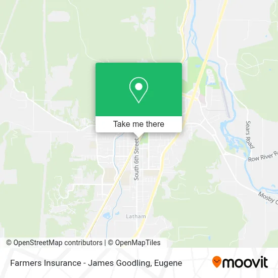 Farmers Insurance - James Goodling map