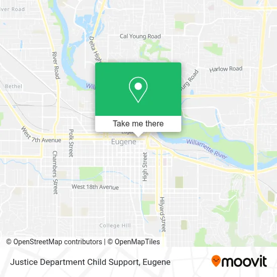 Justice Department Child Support map