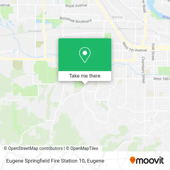Eugene Springfield Fire Station 10 map