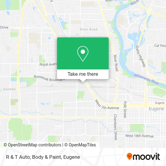 R & T Auto, Body & Paint map