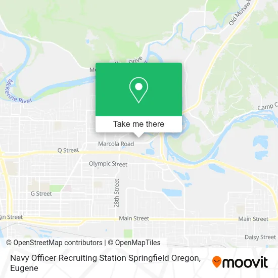 Navy Officer Recruiting Station Springfield Oregon map