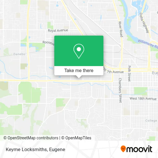 Keyme Locksmiths map