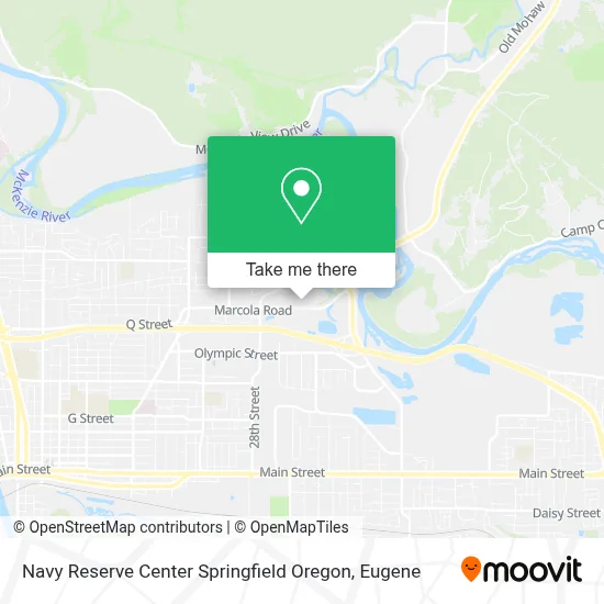Navy Reserve Center Springfield Oregon map