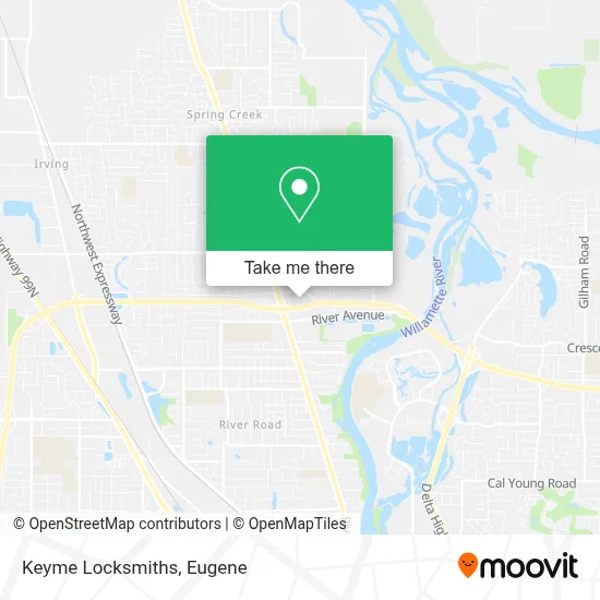 Keyme Locksmiths map