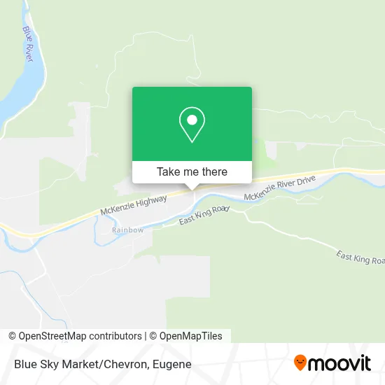 Blue Sky Market/Chevron map
