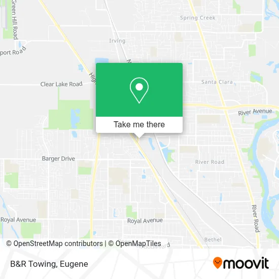 B&R Towing map