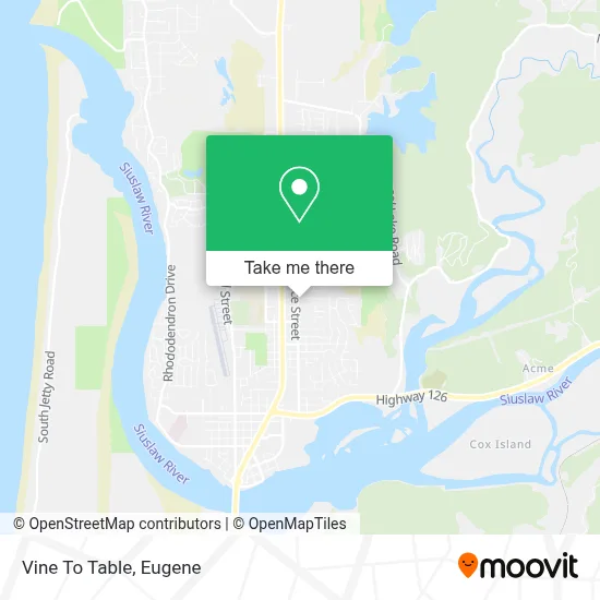 Vine To Table map