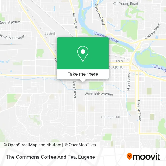 The Commons Coffee And Tea map