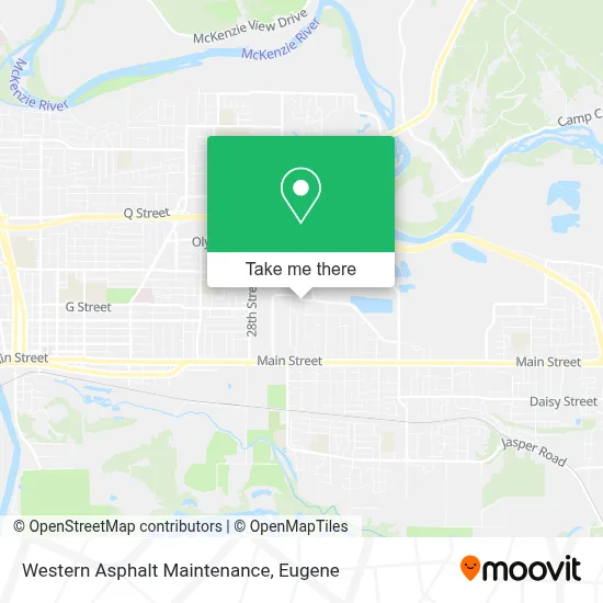 Western Asphalt Maintenance map