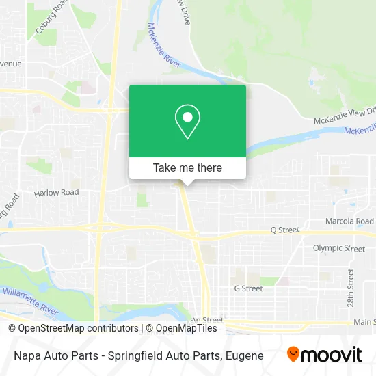 Napa Auto Parts - Springfield Auto Parts map