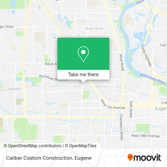 Caliber Custom Construction map