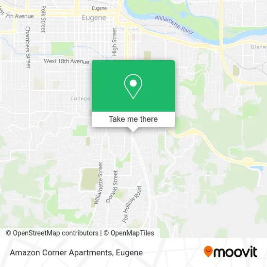 Amazon Corner Apartments map
