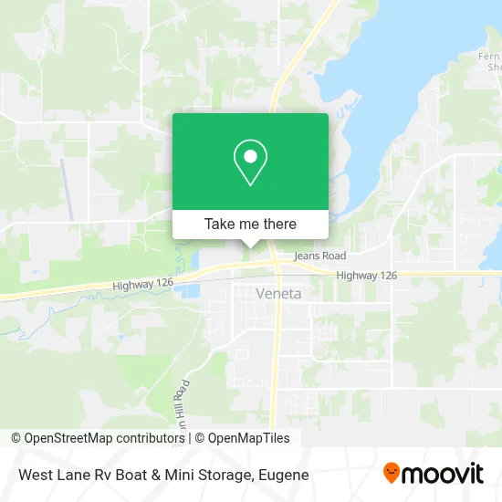 West Lane Rv Boat & Mini Storage map