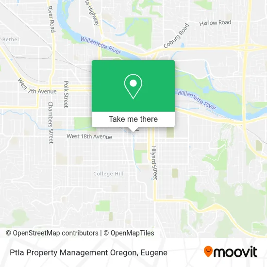Ptla Property Management Oregon map