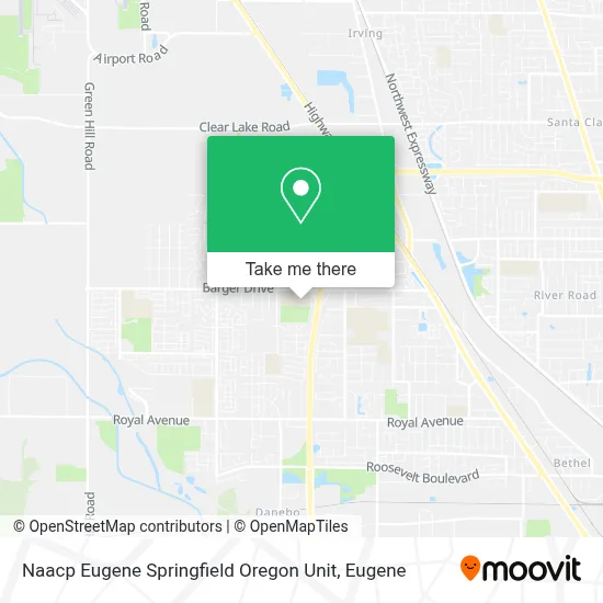 Naacp Eugene Springfield Oregon Unit map
