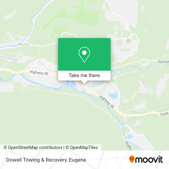 Dowell Towing & Recovery map