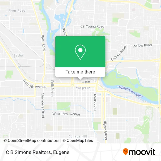 C B Simons Realtors map