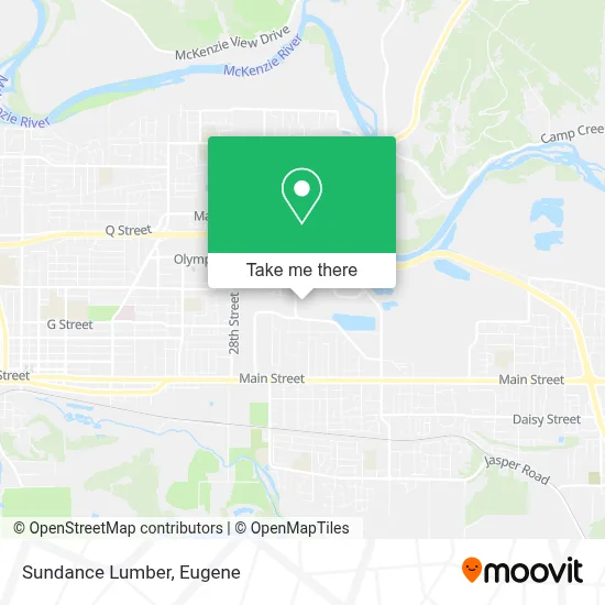 Sundance Lumber map