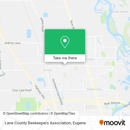Lane County Beekeepers Association map