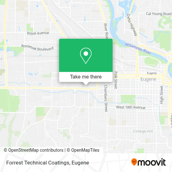 Forrest Technical Coatings map