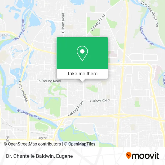 Dr. Chantelle Baldwin map