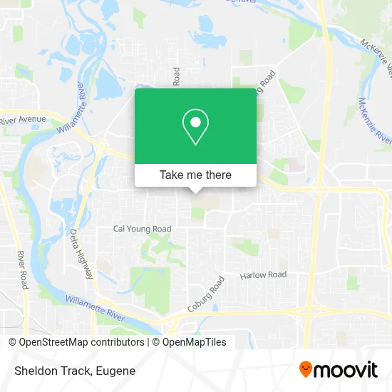 Sheldon Track map