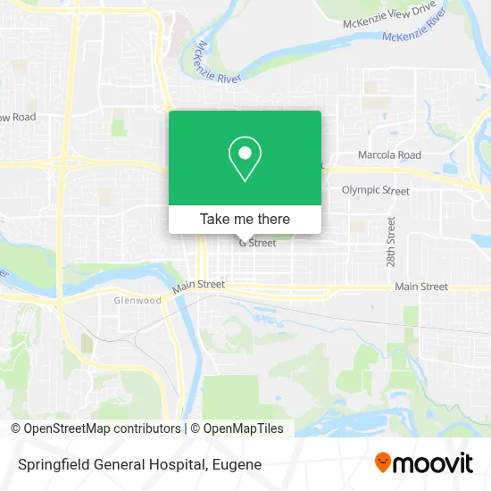 Springfield General Hospital map