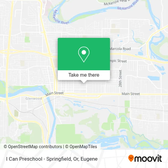 I Can Preschool - Springfield, Or map