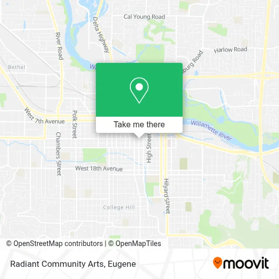 Radiant Community Arts map