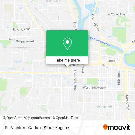 St. Vinnie's - Garfield Store map