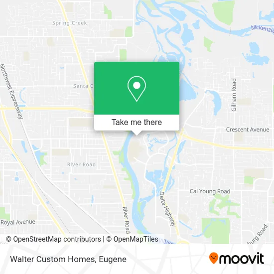 Walter Custom Homes map