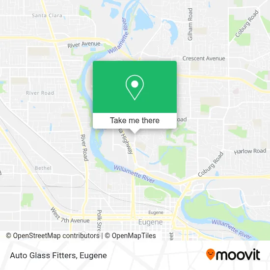Auto Glass Fitters map