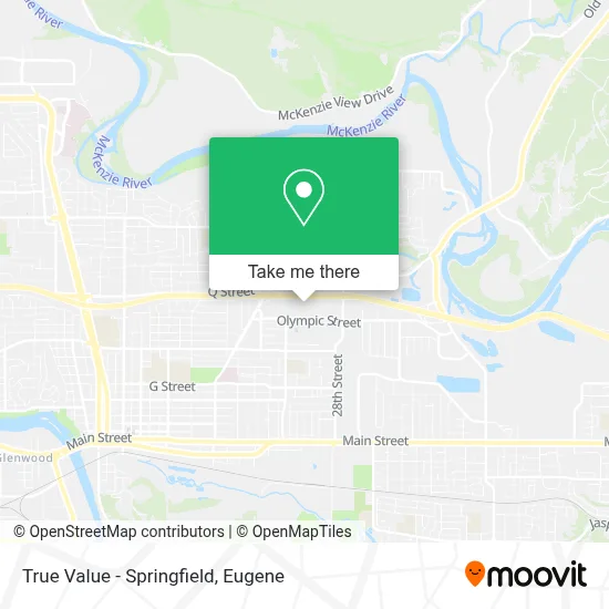 True Value - Springfield map