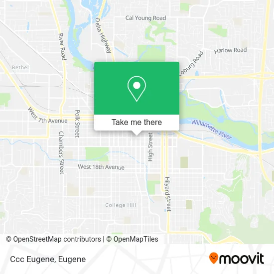Ccc Eugene map