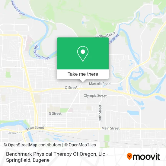 Benchmark Physical Therapy Of Oregon, Llc - Springfield map