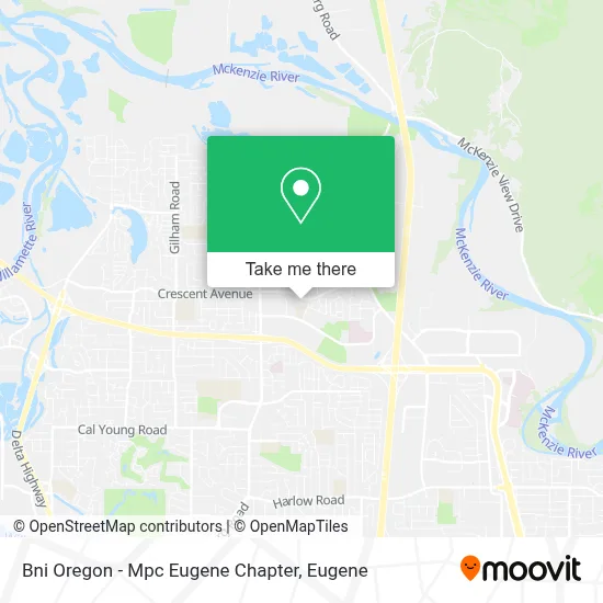 Bni Oregon - Mpc Eugene Chapter map
