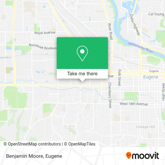 Benjamin Moore map