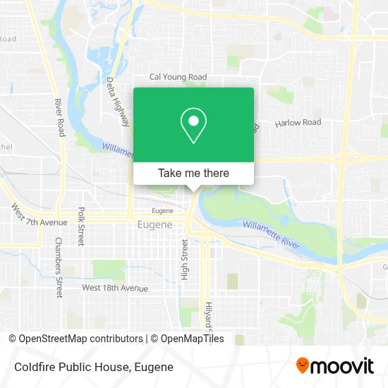 Coldfire Public House map