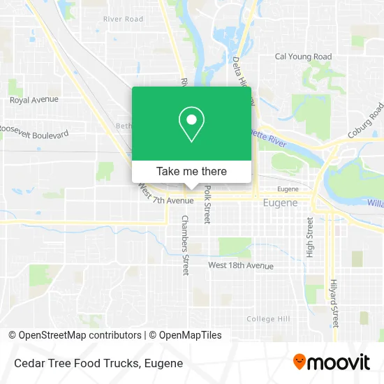 Cedar Tree Food Trucks map