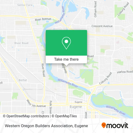 Western Oregon Builders Association map