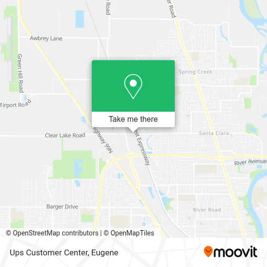 Ups Customer Center map