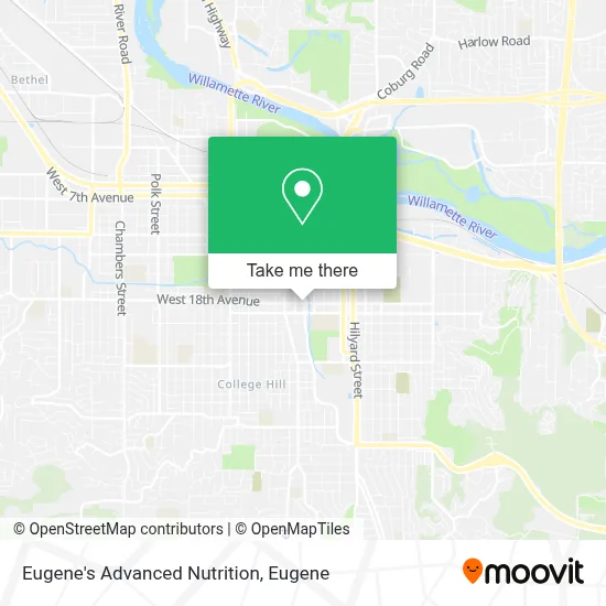 Eugene's Advanced Nutrition map