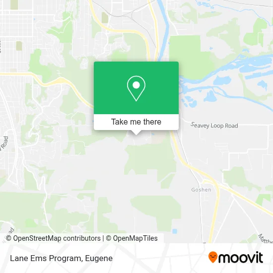 Lane Ems Program map