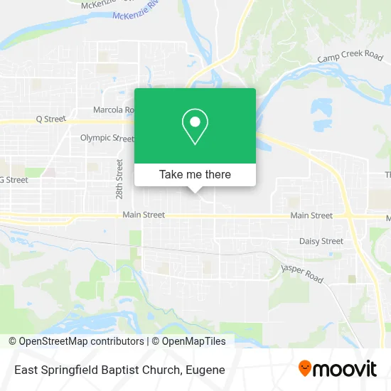 East Springfield Baptist Church map