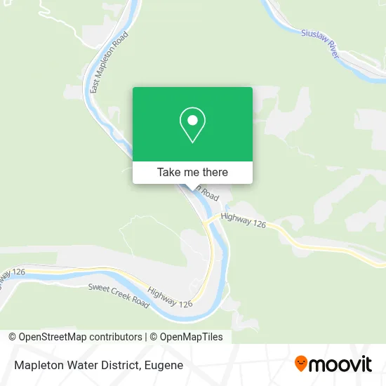 Mapleton Water District map