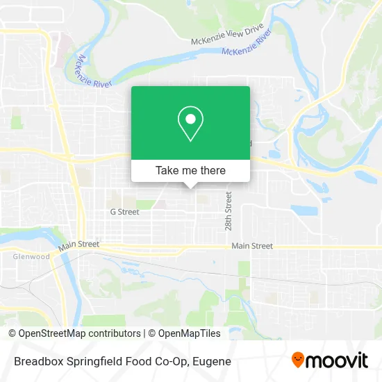 Breadbox Springfield Food Co-Op map