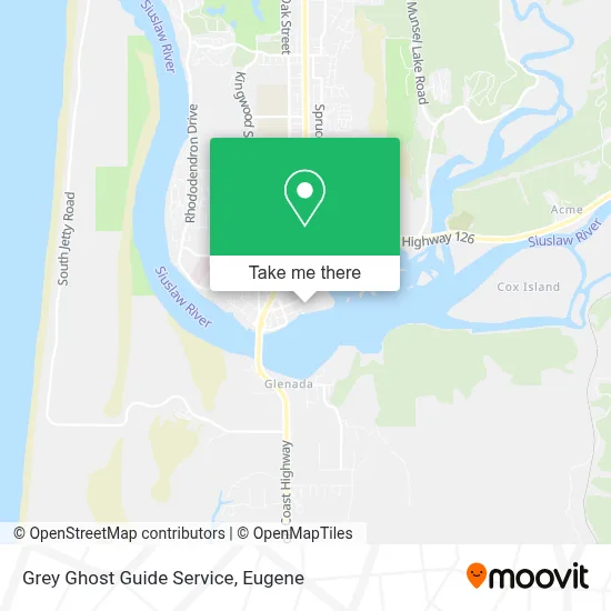 Grey Ghost Guide Service map